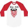 pug life 3/4 Sleeve Shirt