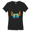 high tooths with joint Women's V-Neck T-Shirt