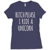 b please unicorn Ladies Fitted T-Shirt