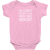 hungry apology Baby Onesie