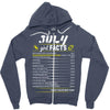 July Girl Facts Cancer Zipper Hoodie