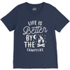 life is better by the camp fire V-Neck Tee