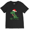 christmas dinosaur V-Neck Tee