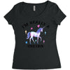 i'm really a unicorn Women's Triblend Scoop T-shirt