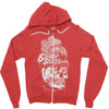 six on the brain Zipper Hoodie