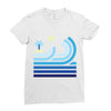 beach Ladies Fitted T-Shirt