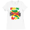 rasta nation, the reggae and dancehall Ladies Fitted T-Shirt