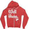 well hung Zipper Hoodie