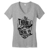 danger music Women's V-Neck T-Shirt
