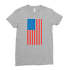 american flag Ladies Fitted T-Shirt