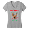 christmas baking team crew rudolph Women's V-Neck T-Shirt