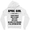 Super April Girl Zipper Hoodie