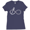 infinity knot anchor rope Ladies Fitted T-Shirt