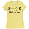 math is fun Ladies Fitted T-Shirt