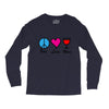 peace love wine Long Sleeve Shirts