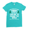 education is the most pwerful weapon you can use to change the world l Ladies Fitted T-Shirt