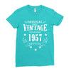 original parts vintage established 1957 perfectly aged Ladies Fitted T-Shirt