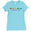 funny retro space invaders 'class of 1978' Ladies Fitted T-Shirt
