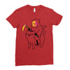 death rides Ladies Fitted T-Shirt