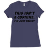tee top joke costume rude slogan Ladies Fitted T-Shirt