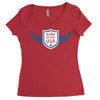 born in the usa Women's Triblend Scoop T-shirt