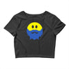 bearded smiley face Crop Top