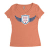 born in the usa Women's Triblend Scoop T-shirt