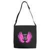 i wear pink for my mom Adjustable Strap Totes