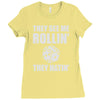 they see me rollin they hatin Ladies Fitted T-Shirt