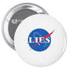 lies nasa logo Pin-back button