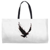 black raven with red eye Weekender Totes