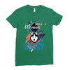 who loves husky Ladies Fitted T-Shirt