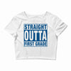 straight outta first grade Crop Top