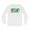 santa green glitter Long Sleeve Shirts
