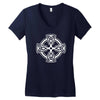tribal celtic cross ireland present xmas birthday gift ideas Women's V-Neck T-Shirt