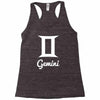 gemini zidiac Racerback Tank