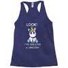 look i've created a unicorn Racerback Tank