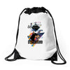 who loves doberman Drawstring Bags