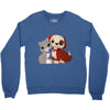 nice cat and dog Crewneck Sweatshirt