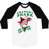 Grandma Shark -Shark Do Do Do 3/4 Sleeve Shirt