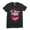 quens are born [your date] Ladies Fitted T-Shirt