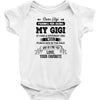 Dear Gigi, Love, Your Favorite Baby Onesie