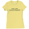funny t shirt dear lord if you can't make me skinny Ladies Fitted T-Shirt