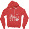namaste in bed off shoulder Zipper Hoodie