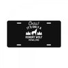 chill hungry wolf License Plate