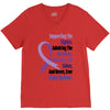 supporting the fighter, admiring the survivors, honoring the taken V-Neck Tee