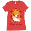 Super Saiyan Goku DBZ Ladies Fitted T-Shirt