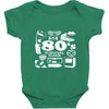 80s survival guide cassette high Baby Bodysuit