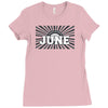 legends are born in june Ladies Fitted T-Shirt