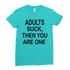 adults suck (2) Ladies Fitted T-Shirt